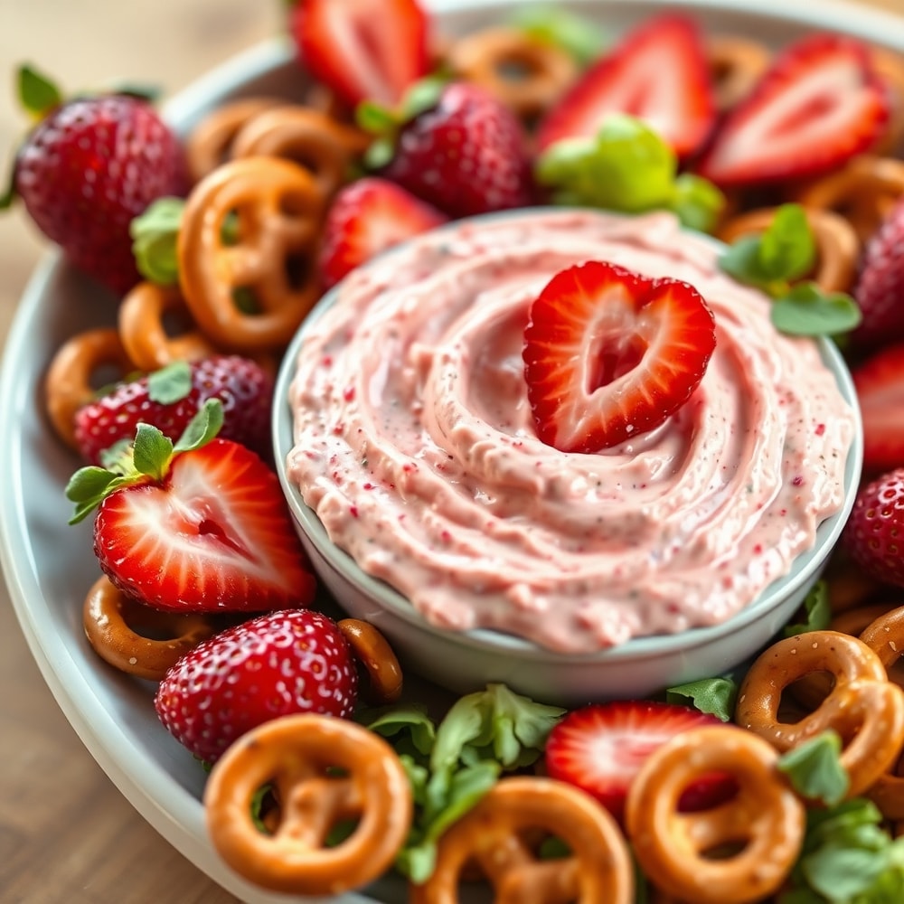 strawberry pretzel salad dip