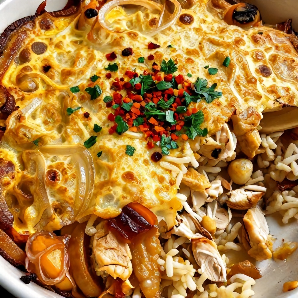 French Onion Chicken Rice Bake Final