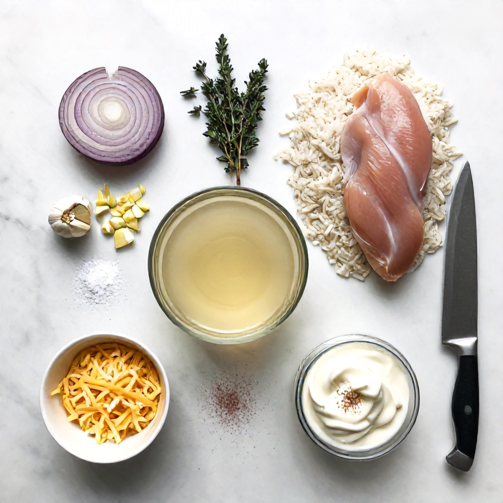 French Onion Chicken Rice Bake Ingredients
