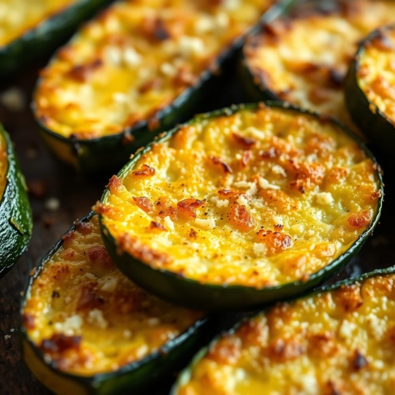 Garlic Parmesan Roasted Zucchini