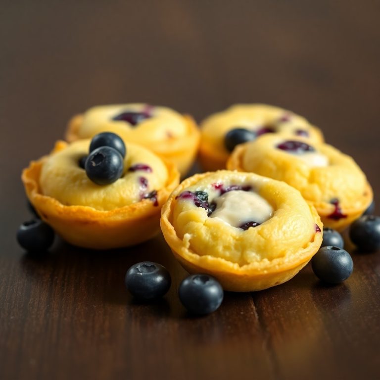 Lemon Blueberry Cottage Cheese Pancake Bites