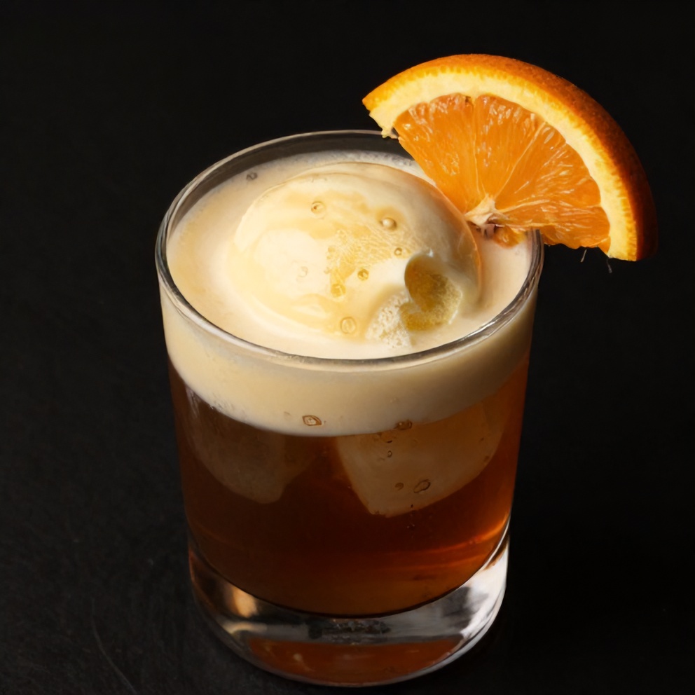 Perfectly presented Negroni Float