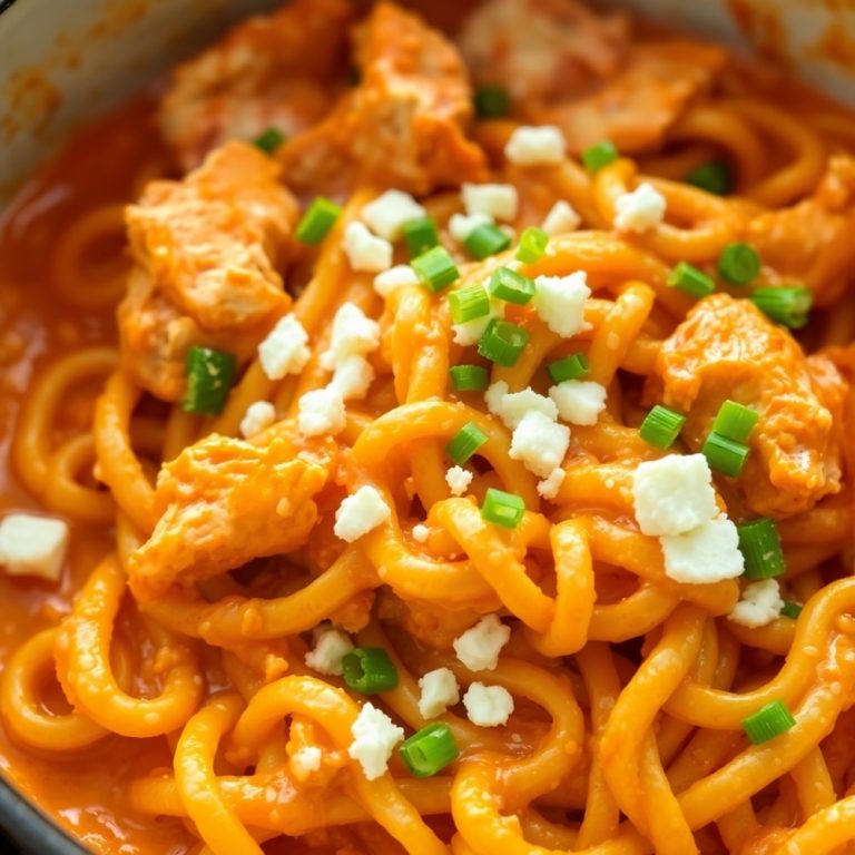 one-pot buffalo chicken pasta