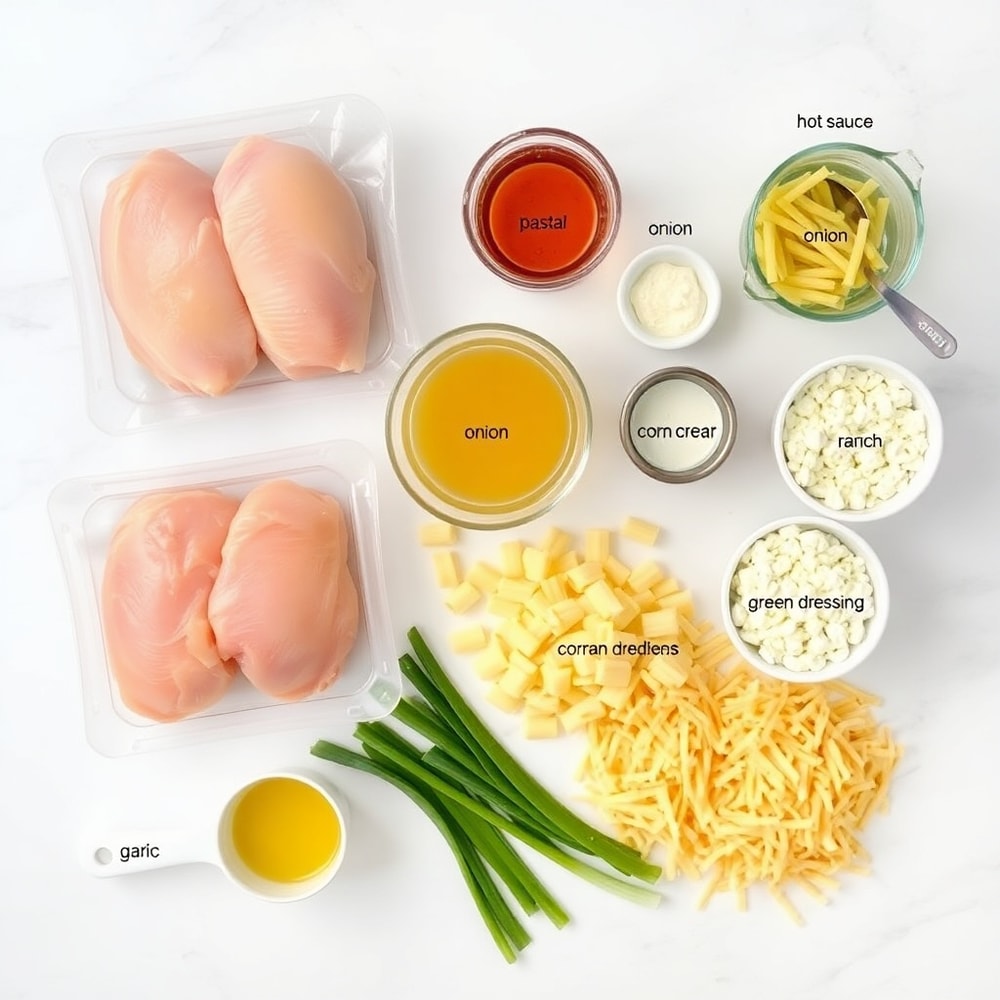 Buffalo Chicken Pasta Ingredients