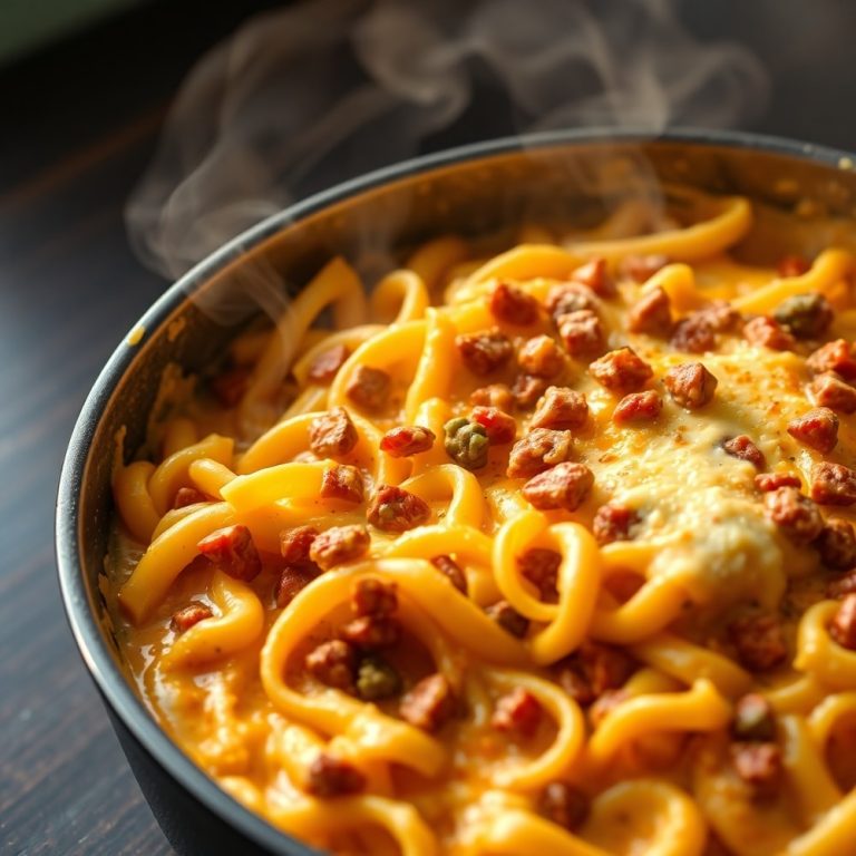 One Pot Cheesy Taco Pasta
