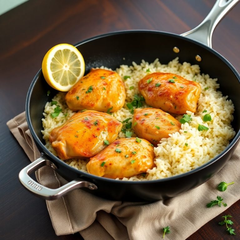 one-pot lemon herb chicken and rice
