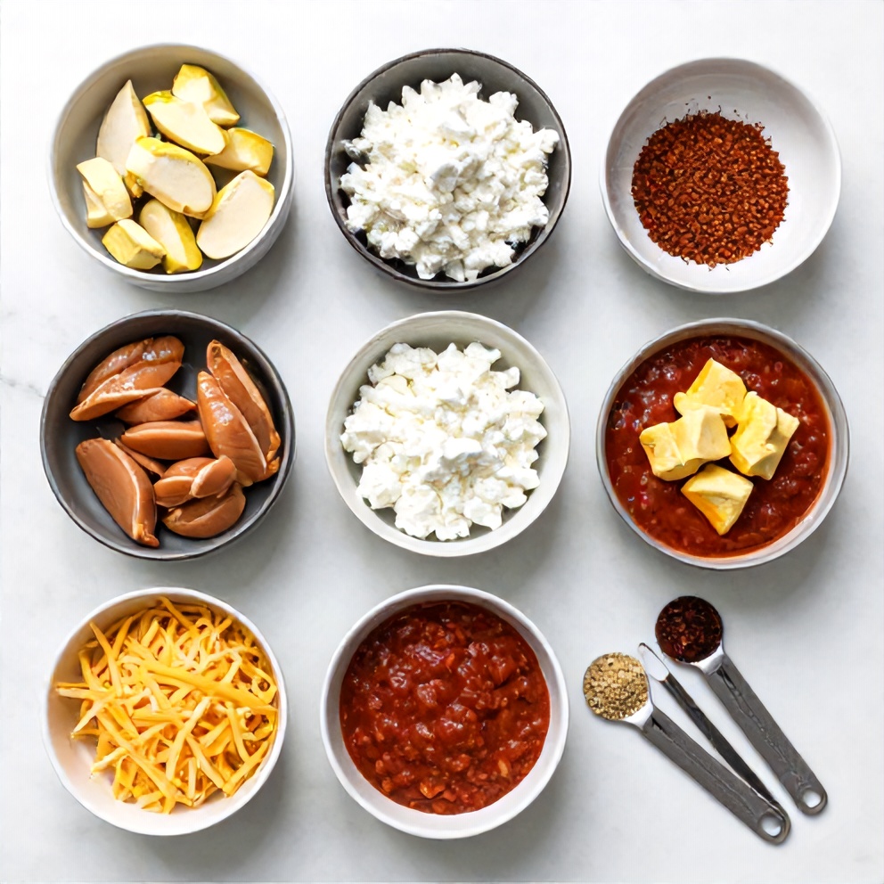 Chicken Cottage Cheese Enchilada Bowls Ingredients