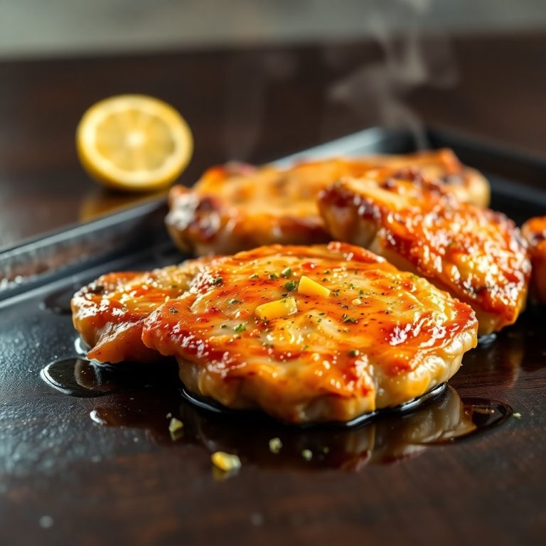 Sheet Pan Lemon Garlic Pork Chops