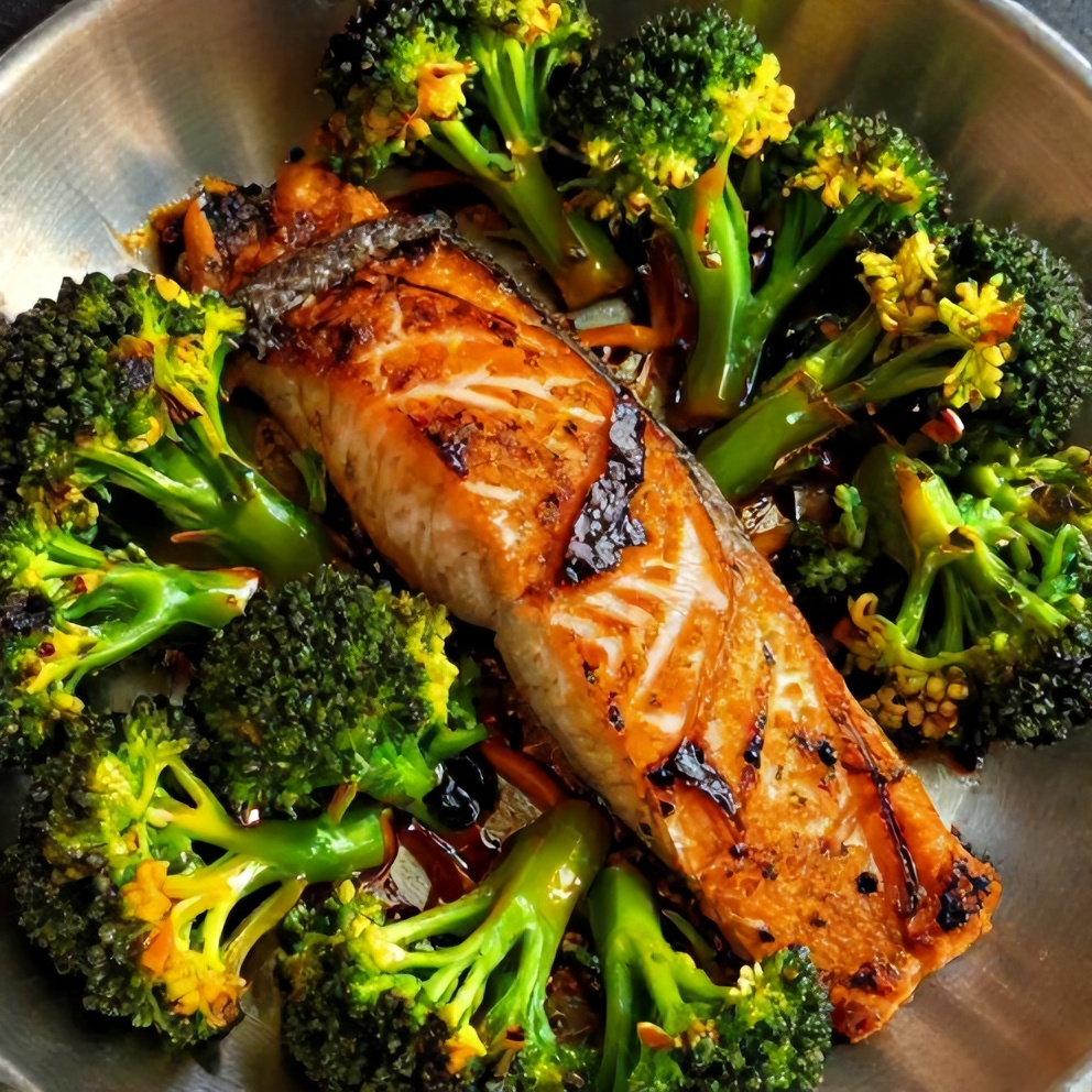 sheet pan orange chili salmon