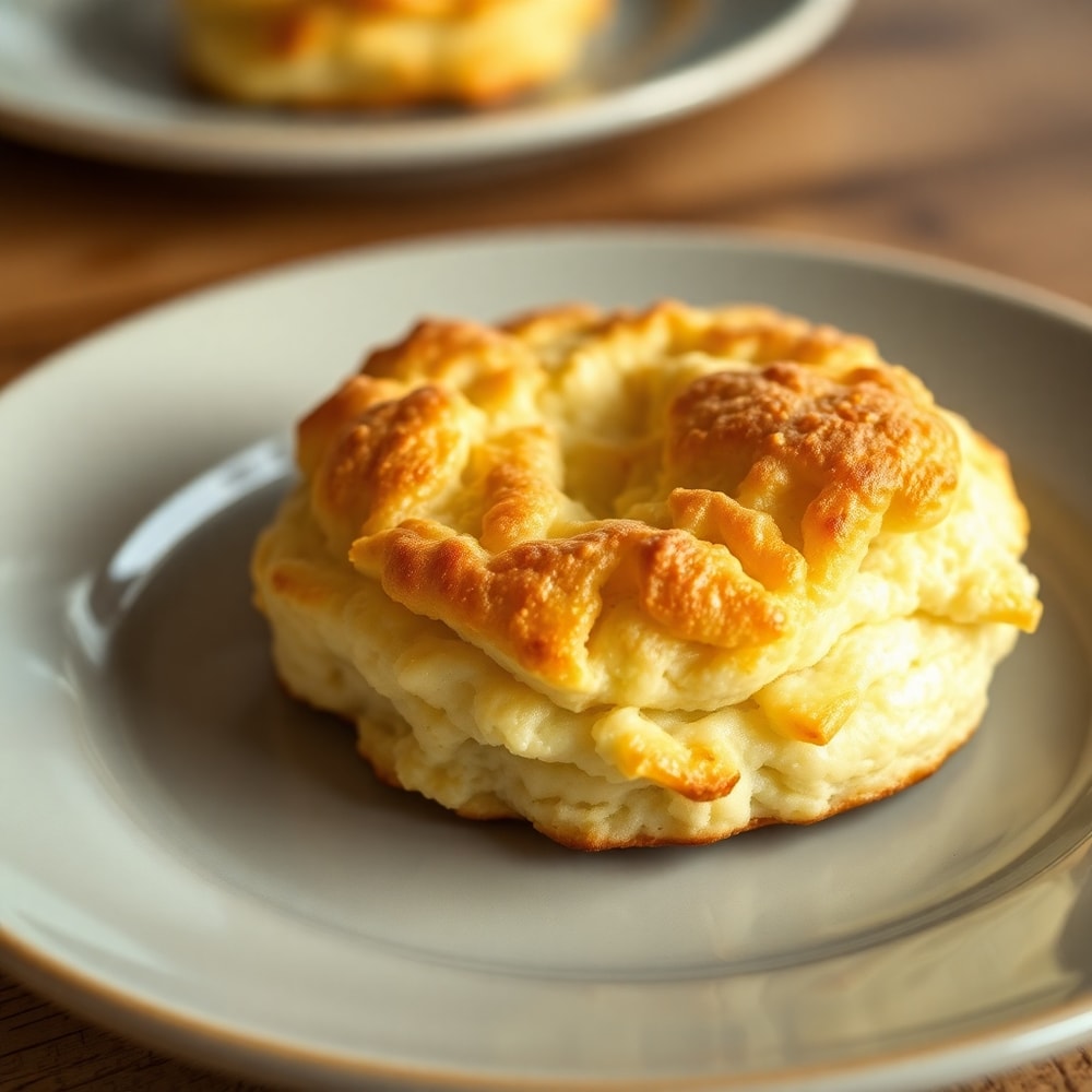 Plated Sour Cream and Onion Biscuits