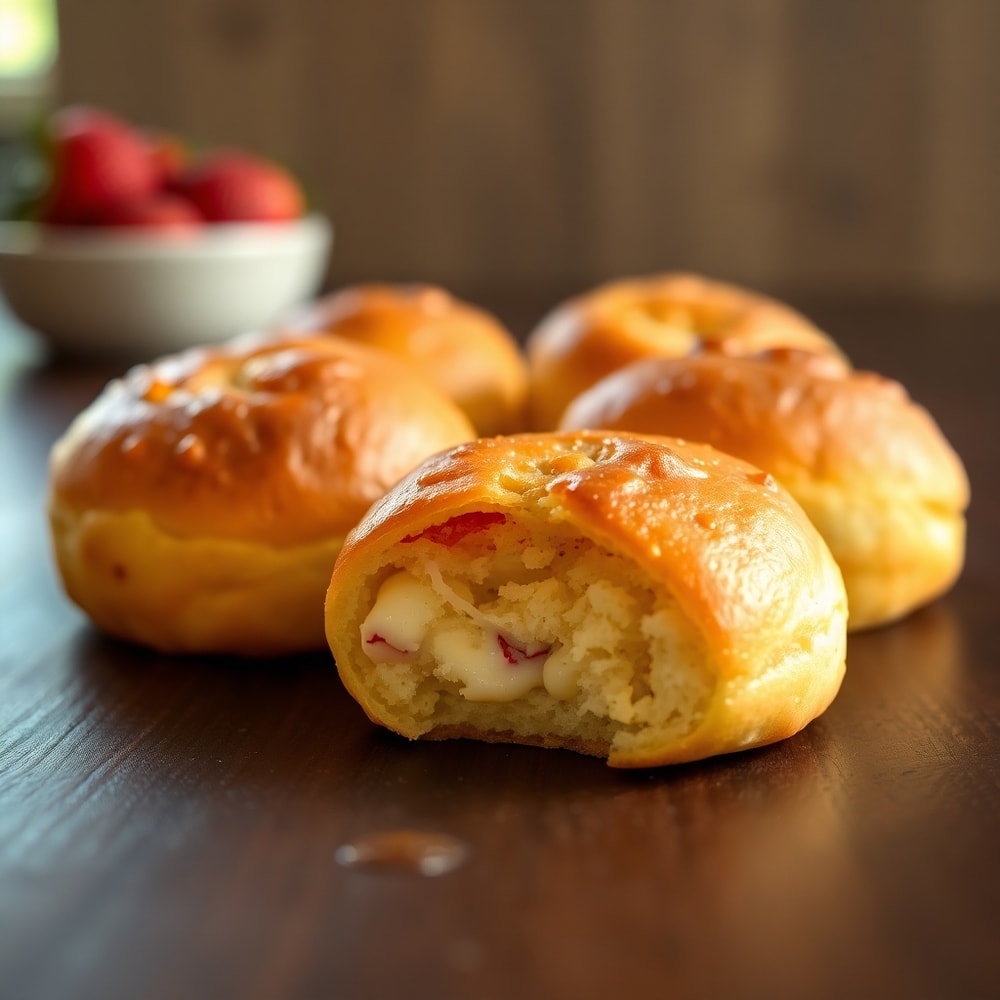 Strawberry Cheesecake Breakfast Rolls