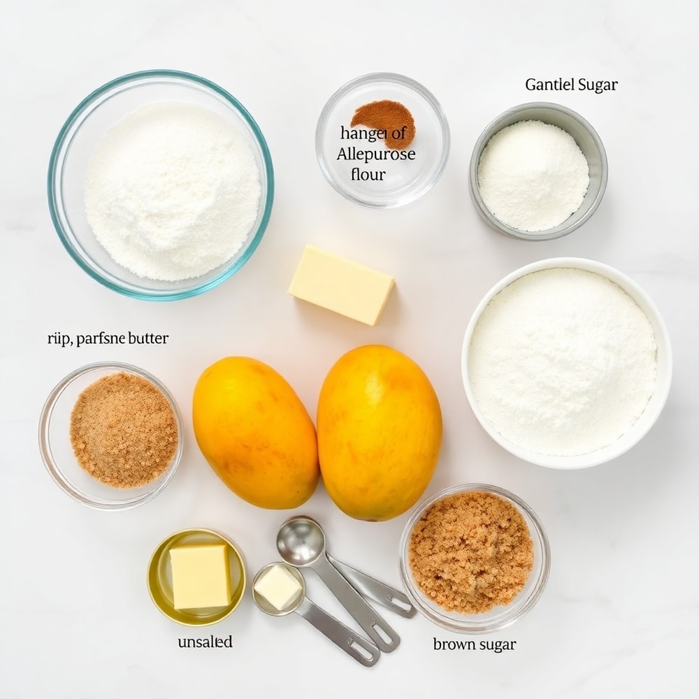 Raw ingredients for Tropical Mango Cookies